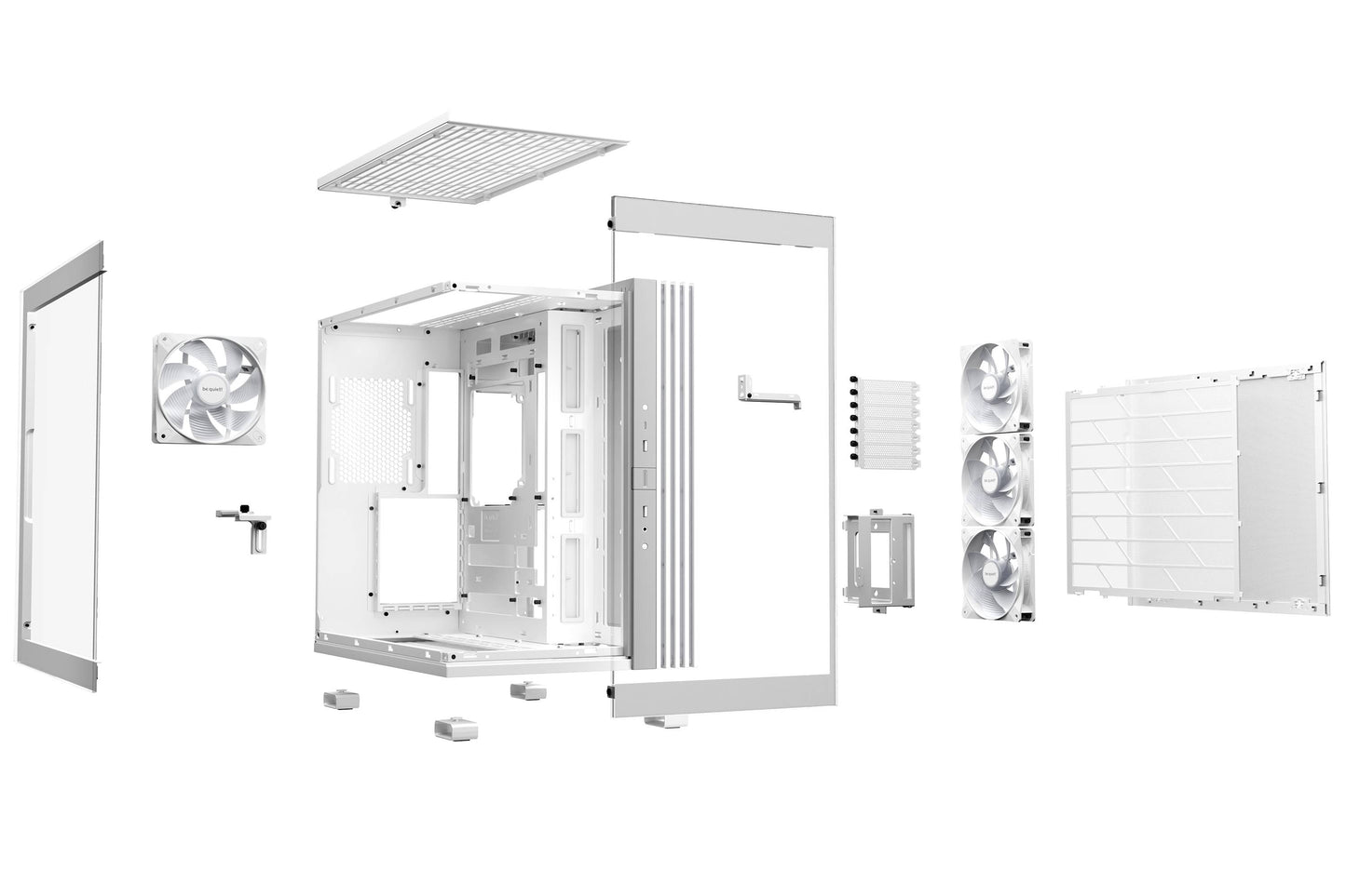 Gabinetes Gaming Be Quiet LIGHT BASE 600 LX WHITE