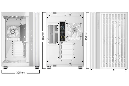 Gabinetes Gaming Be Quiet LIGHT BASE 600 LX WHITE