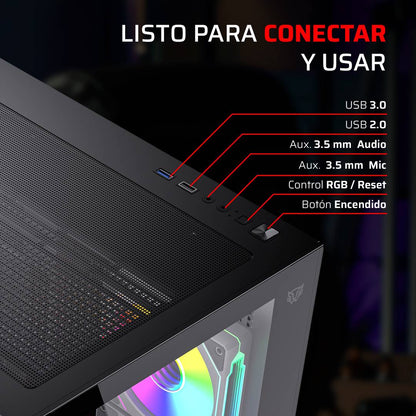 Gabinetes Gaming Balam Rush TANK CORE PRO GI925