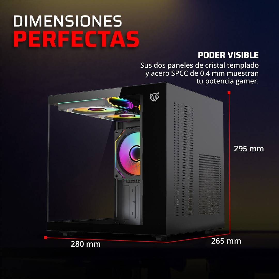 Gabinetes Gaming Balam Rush TANK GLOW MINI 3500