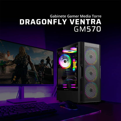 Gabinetes Gaming Balam Rush DRAGONFLY VENTRA GM570