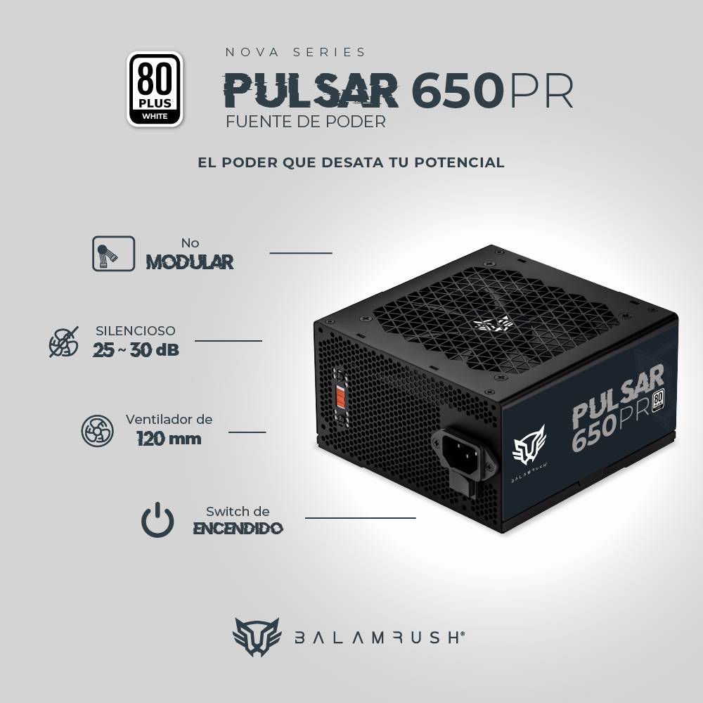 Fuente de poder Balam Rush 650PR