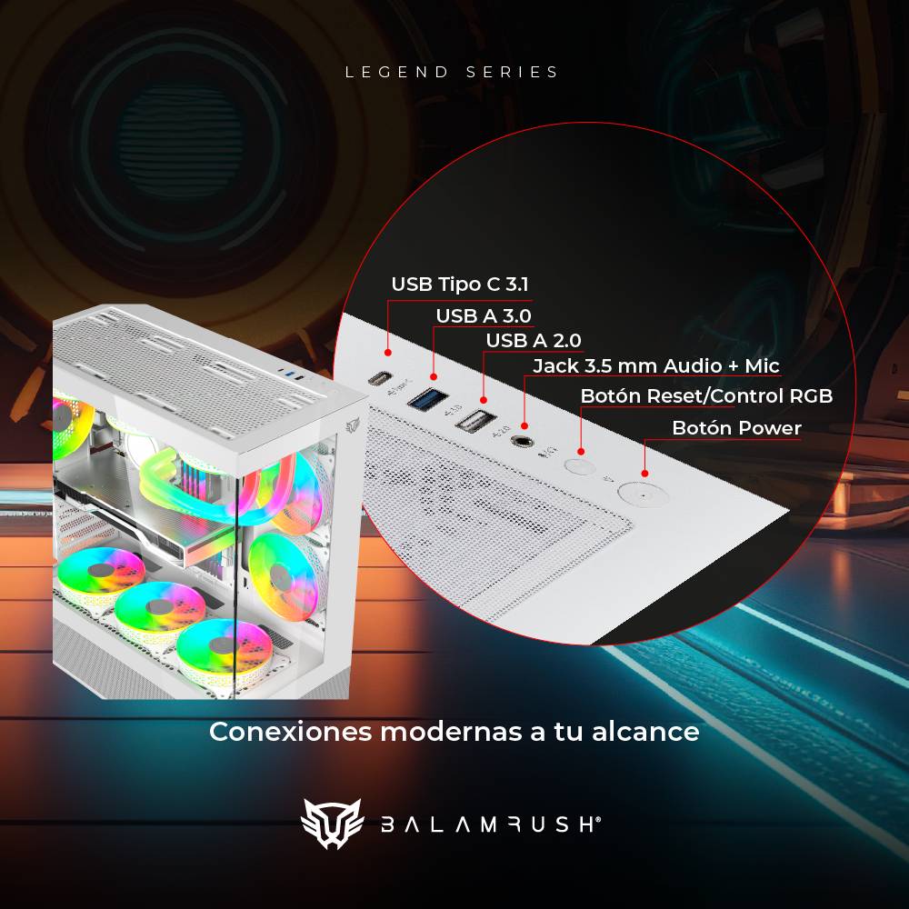 Gabinete Gaming Balam Rush Tank Super