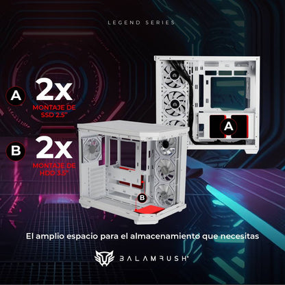 Gabinetes Gaming Balam Rush Tank Master 9600TB Legend Series