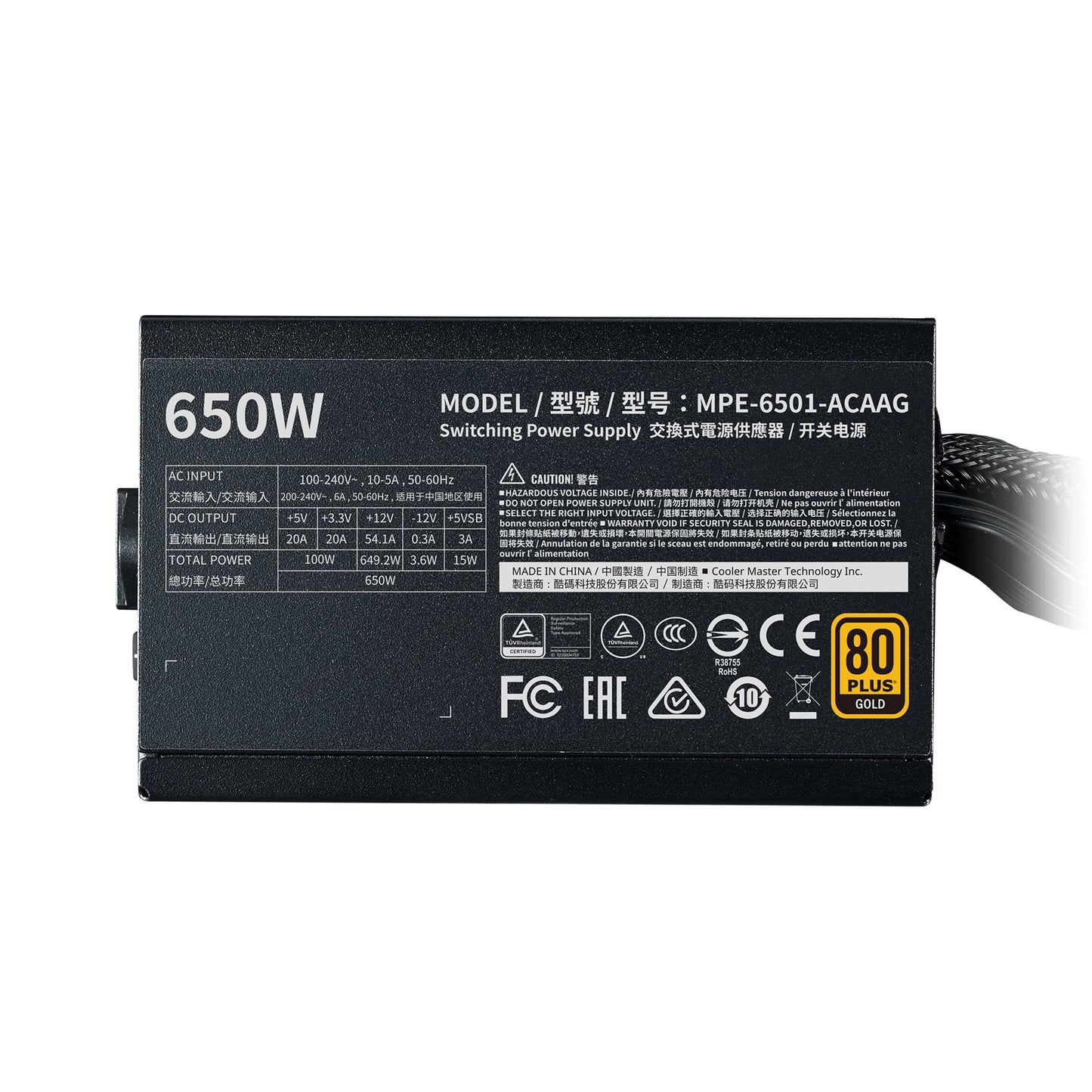 Fuente de poder COOLER MASTER MPE-6501-ACAAG-U2