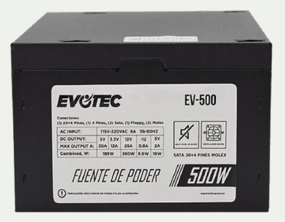 Fuente de Poder EVOTEC EV-500