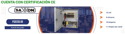 Fuente de poder SAXXON PSU1210-D9