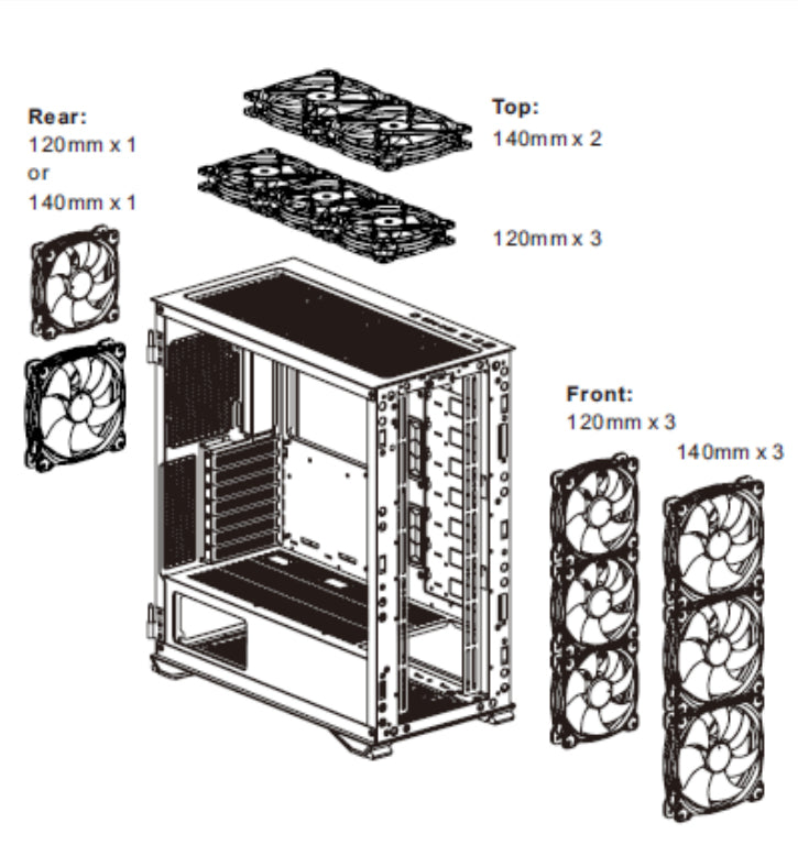 Gabinete THERMALTAKE H700 TG Black RGB