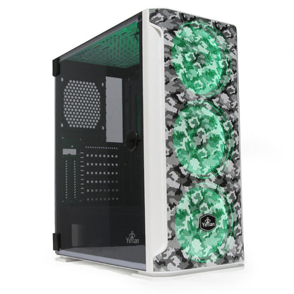 GABINETE  HOLLOW 2500 ATX,C/T 3VEN ARGB/MESH/ Yeyian