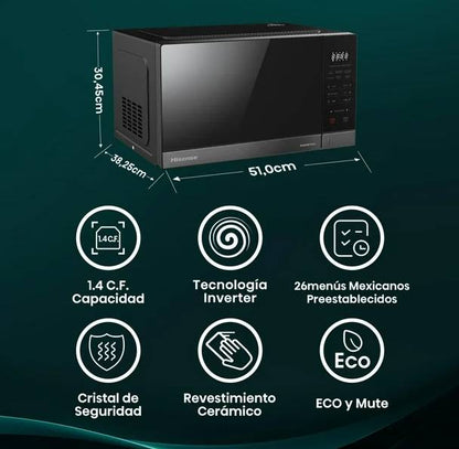Microondas Hisense HMMS3411DSV