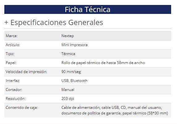 Impresora Nextep NE-510X