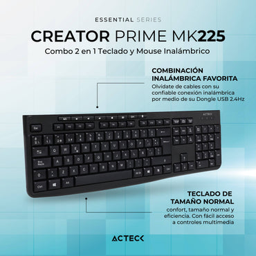 Kit para Teclado y Mouse ACTECK Essential Series