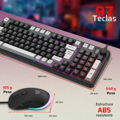 Kits para Teclado y Mouse Balam Rush KG515