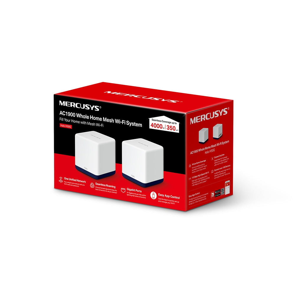 Kit WiFi MERCUSYS Halo H50G(2-pack)