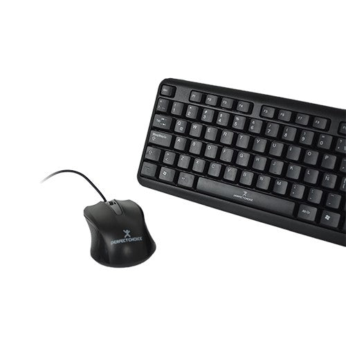 Kit teclado y mouse (PC-201076) Alambrico USB PERFECT CHOICE PC-201076