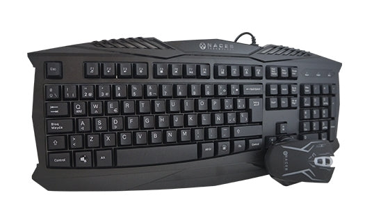 Kit de Teclado y Mouse Gaming Naceb Technology NA-617