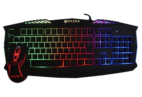 Kit de Teclado y Mouse Gaming Naceb Technology NA-617