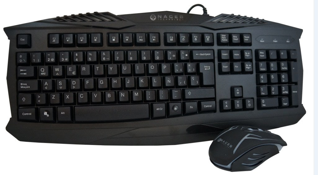 Kit de Teclado y Mouse Gaming Naceb Technology NA-617