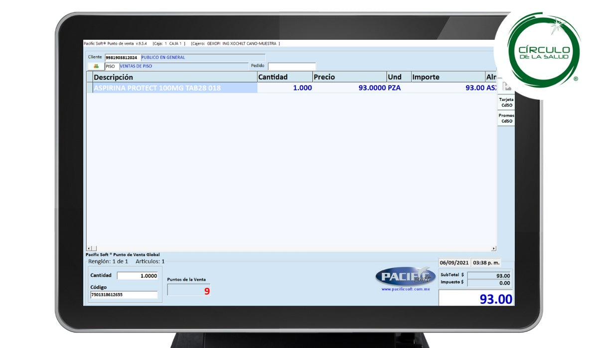 Punto de Venta para Farmacias PACIFIC SOFT PSF030