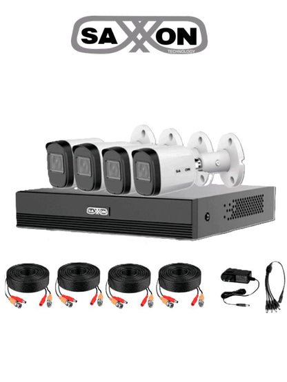 Kit de videovigilancia  SAXXON KIT/XVR1E04-I/4-B20M-