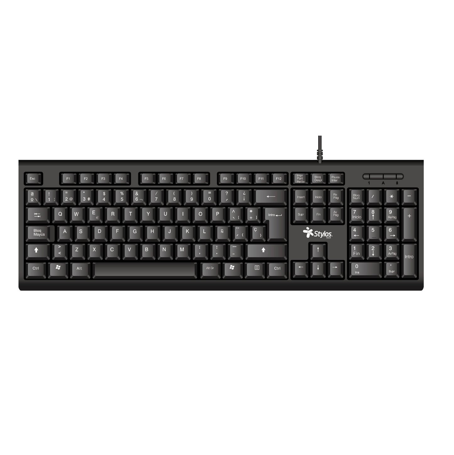 Kit de Teclado y Mouse  Stylos STPKTM4B