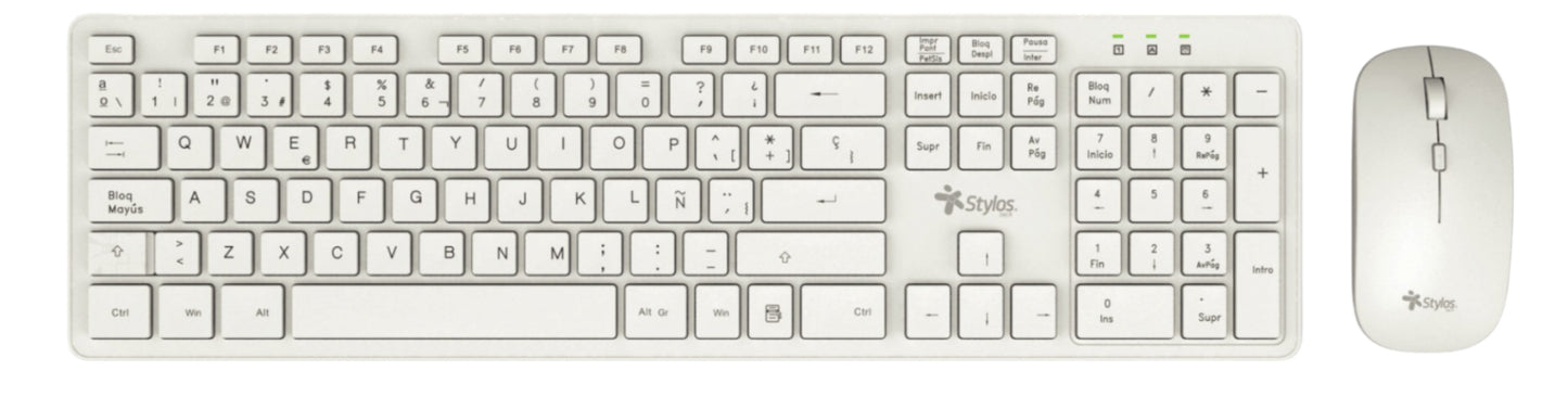 Kits para Teclado y Mouse Stylos STPKTM5W