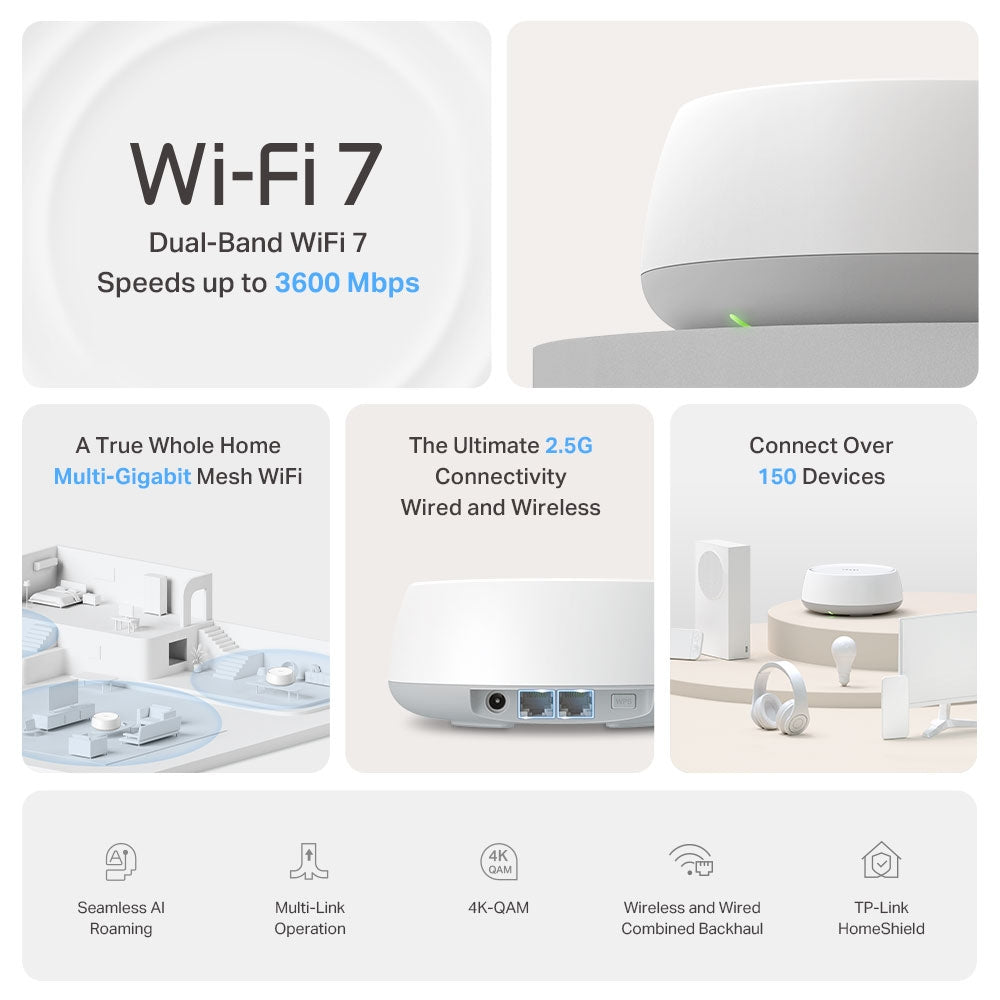 Routers Mesh TP-LINK DECO BE25(2-PACK)