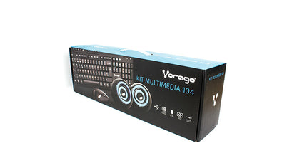 Kit de Teclado y Mouse VORAGO Kms-104