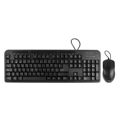 Kit de Teclado y Mouse VORAGO KM-107