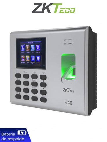 Control de Tiempo y Asistencia ZK TECO ZK -K40