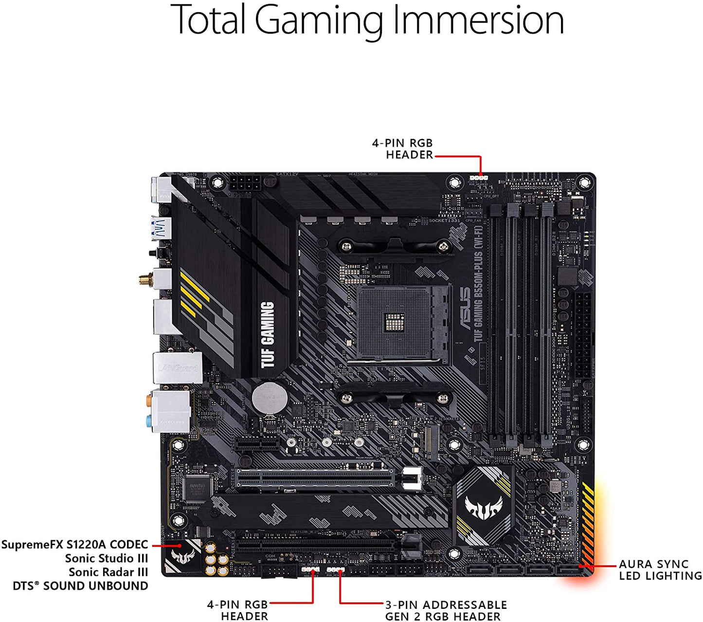 Motherboard Gaming ASUS B550M-PLUS
