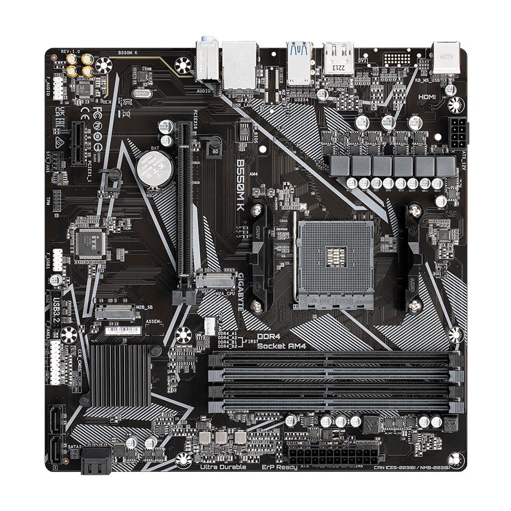 Motherboards GIGABYTE MB GIGABYTE B550M K