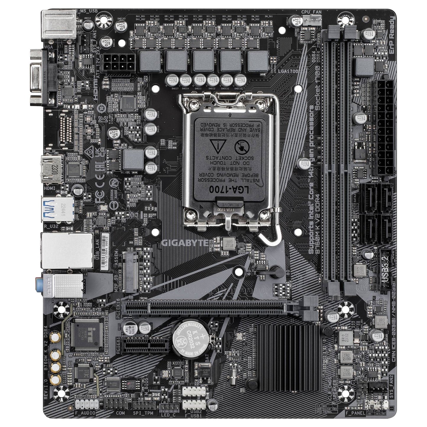 Motherboards GIGABYTE B760M K V2 DDR4
