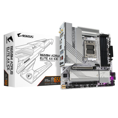 Motherboards GIGABYTE B650M A ELITE AX ICE