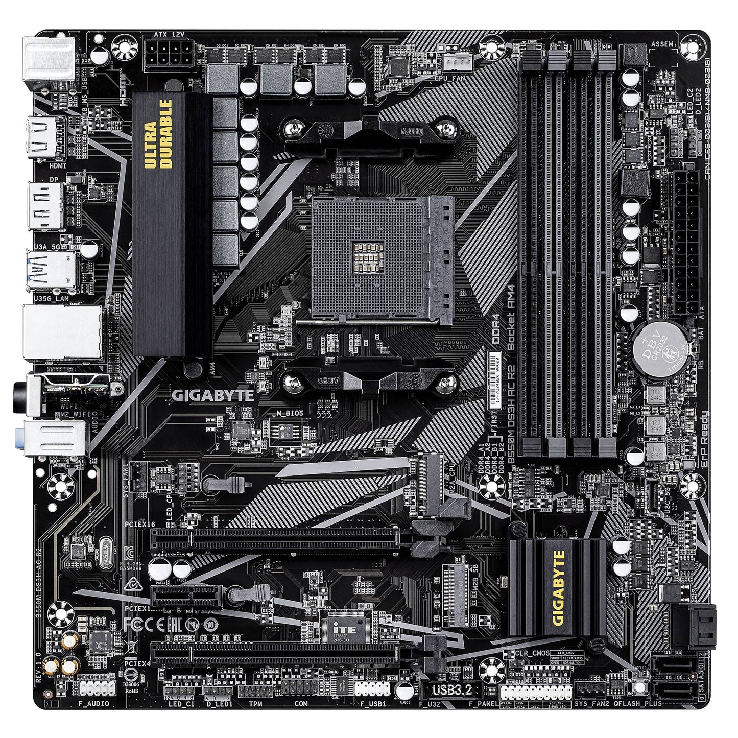 Motherboards GIGABYTE B550M DS3H AC R2