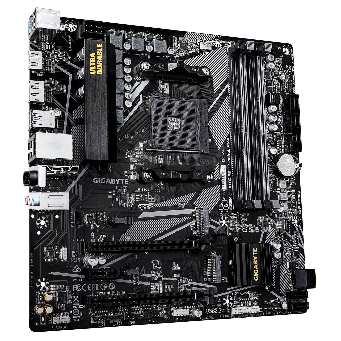 Motherboards GIGABYTE B550M DS3H AC R2