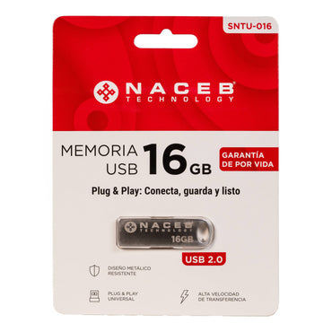 Memoria USB Naceb Technology USB-U106-20-16GB