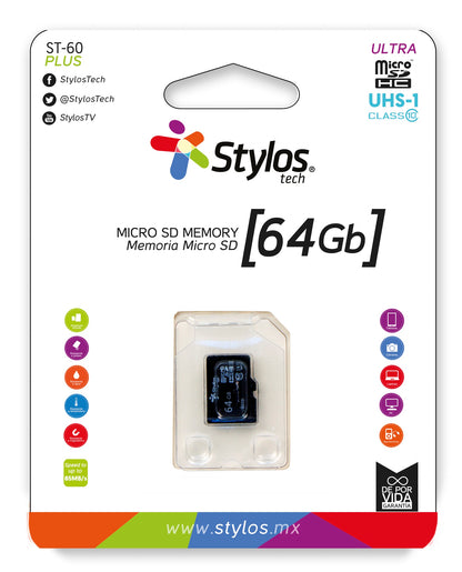 Memoria micro SD Stylos STMSDS4B