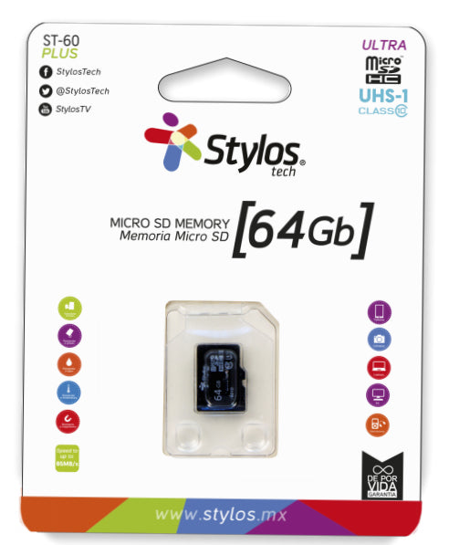 Memoria micro SD Stylos STMSDS4B