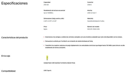 Memoria Flash SANDISK SDCZIF-256G-G46