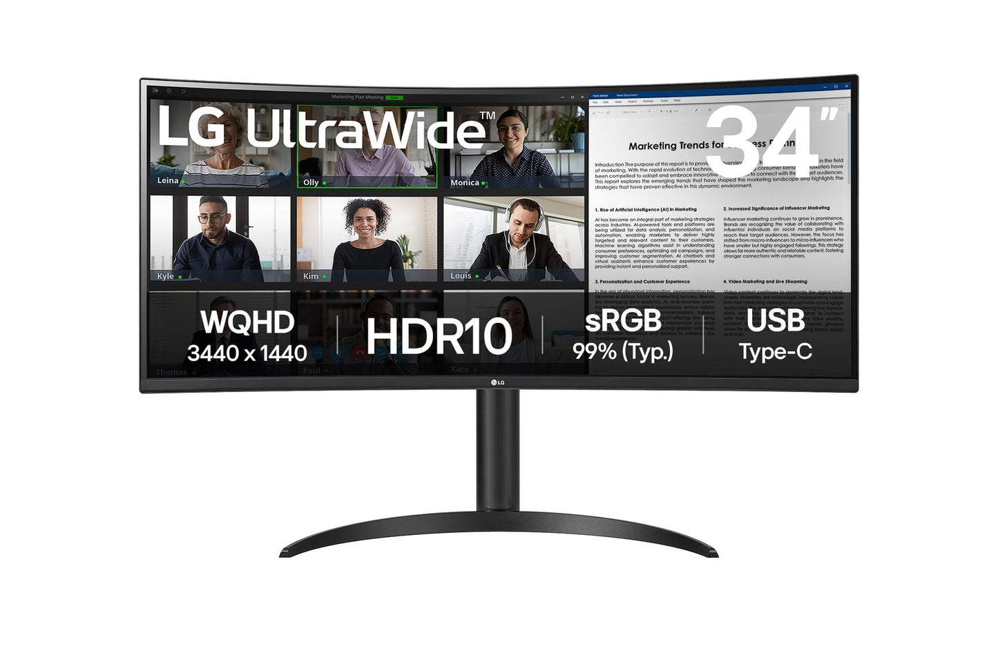 Monitores LG 34WR50QK