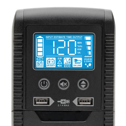 UPS Interactivo con USB ECO1500LCD 1440VA/900 TRIPP-LITE ECO1500LCD