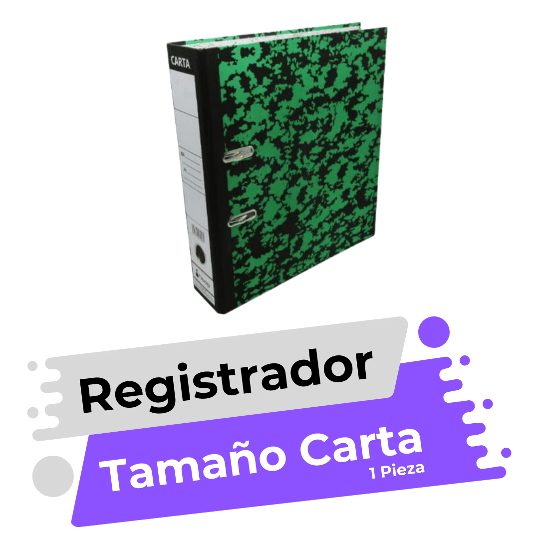 Registrador Nextep Carta Marmoleado Broche Metálico