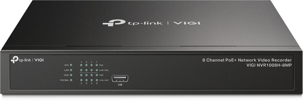 Grabador TP-LINK VIGI NVR1008H-8MP
