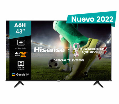 Televisión Hisense Smart TV de 43" 43A6H