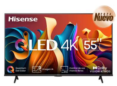 Televisión Hisense Smart TV de 55" 55QD6N