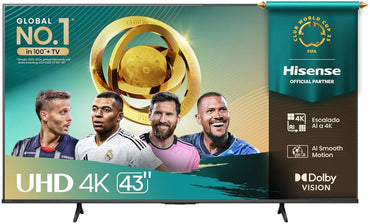 Televisiones Hisense 43A65NV