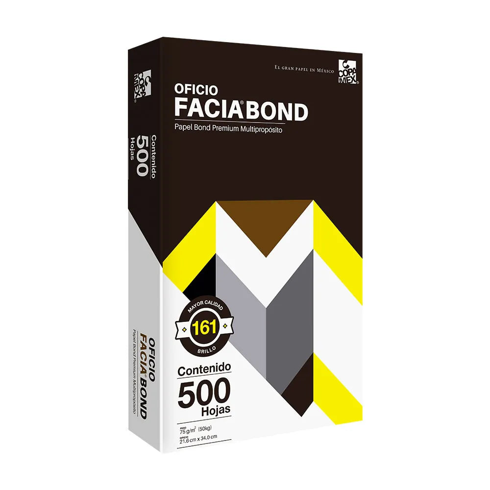 Papel Cortado Facia Oficio 75Gr 99% Blancura C/5000 Hojas