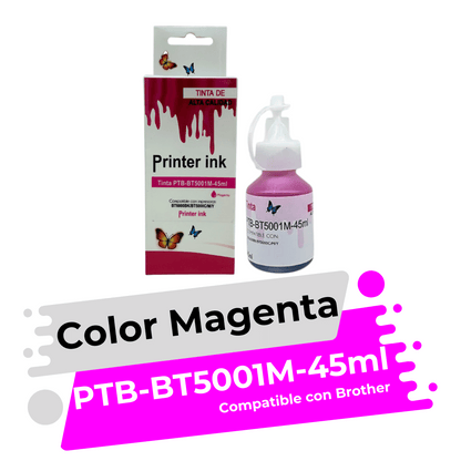 Tinta Compatible con Brother BT5001M Magenta