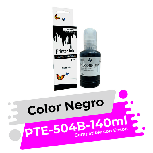 Tinta Compatible con Epson 504 Negro